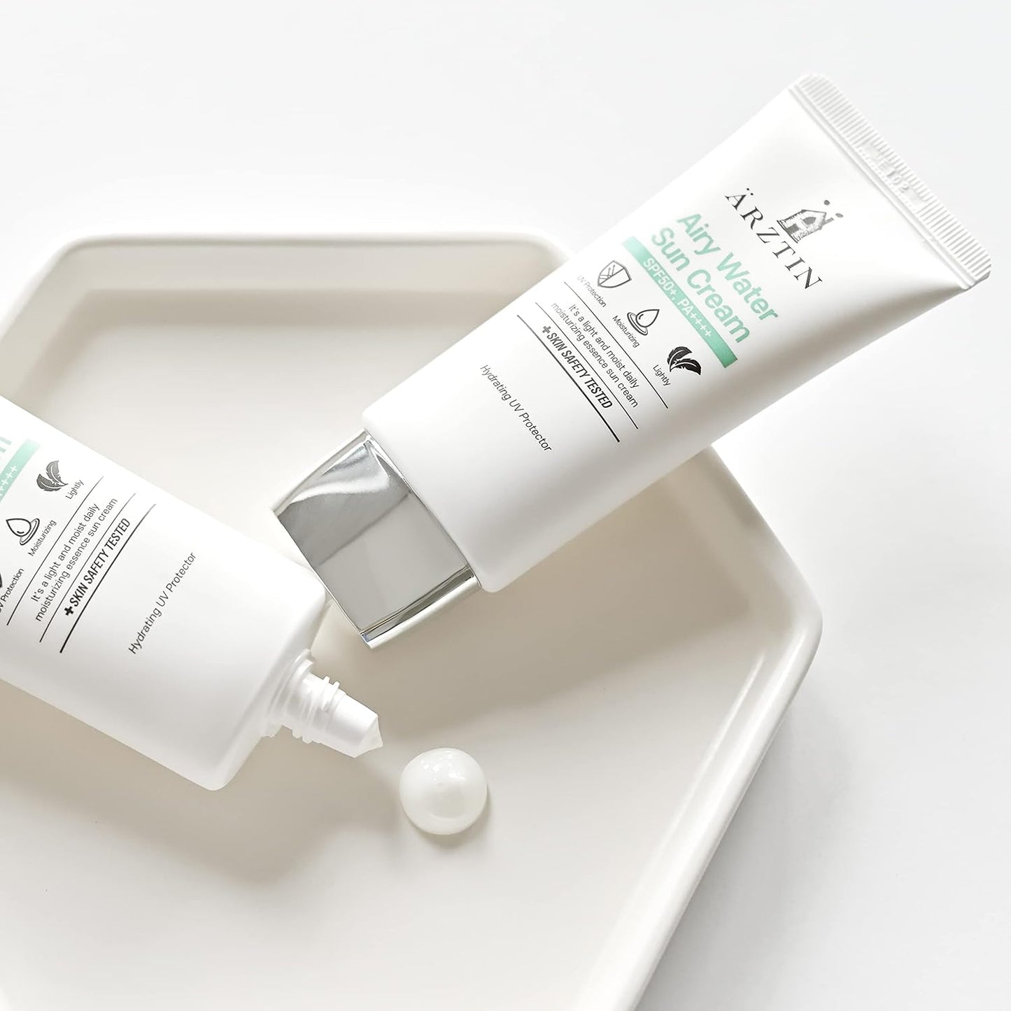 Airy Water SUN Cream SPF50+, PA++++, Lotion Type, NO Whitecast Smooth Texture Light Finish Sun Lotion