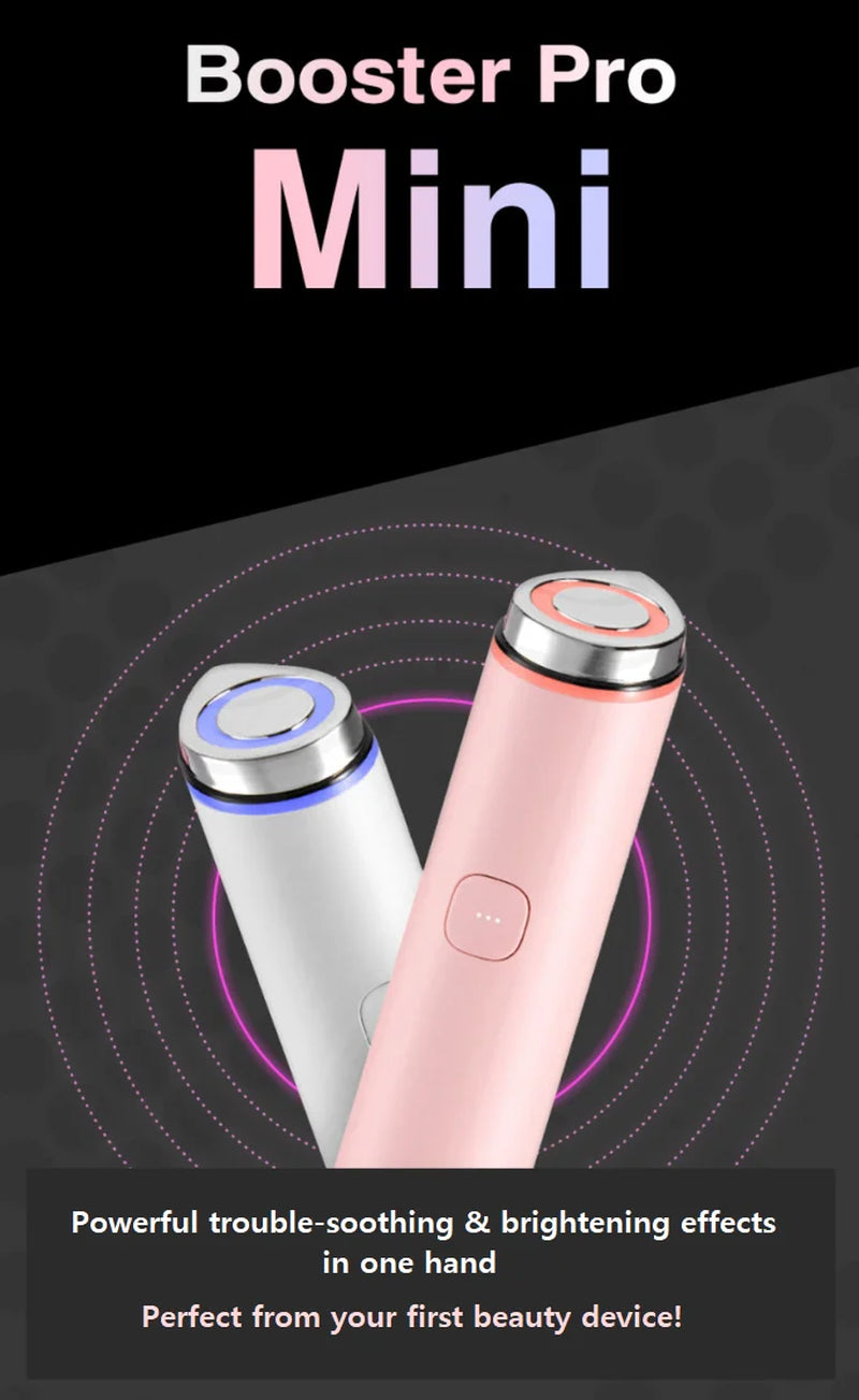 Age-R Booster Pro Mini Skin Toning Device with Rechargeable Battery – White