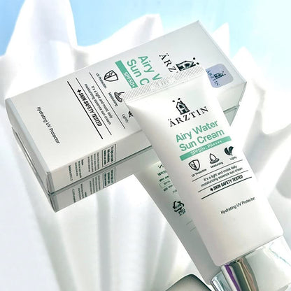 Airy Water SUN Cream SPF50+, PA++++, Lotion Type, NO Whitecast Smooth Texture Light Finish Sun Lotion