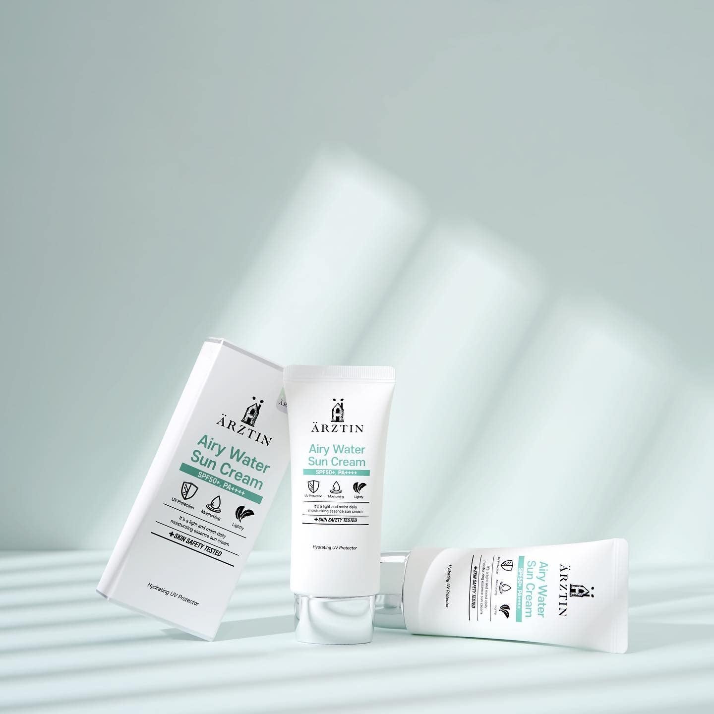 Airy Water SUN Cream SPF50+, PA++++, Lotion Type, NO Whitecast Smooth Texture Light Finish Sun Lotion