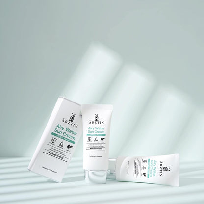 Airy Water SUN Cream SPF50+, PA++++, Lotion Type, NO Whitecast Smooth Texture Light Finish Sun Lotion